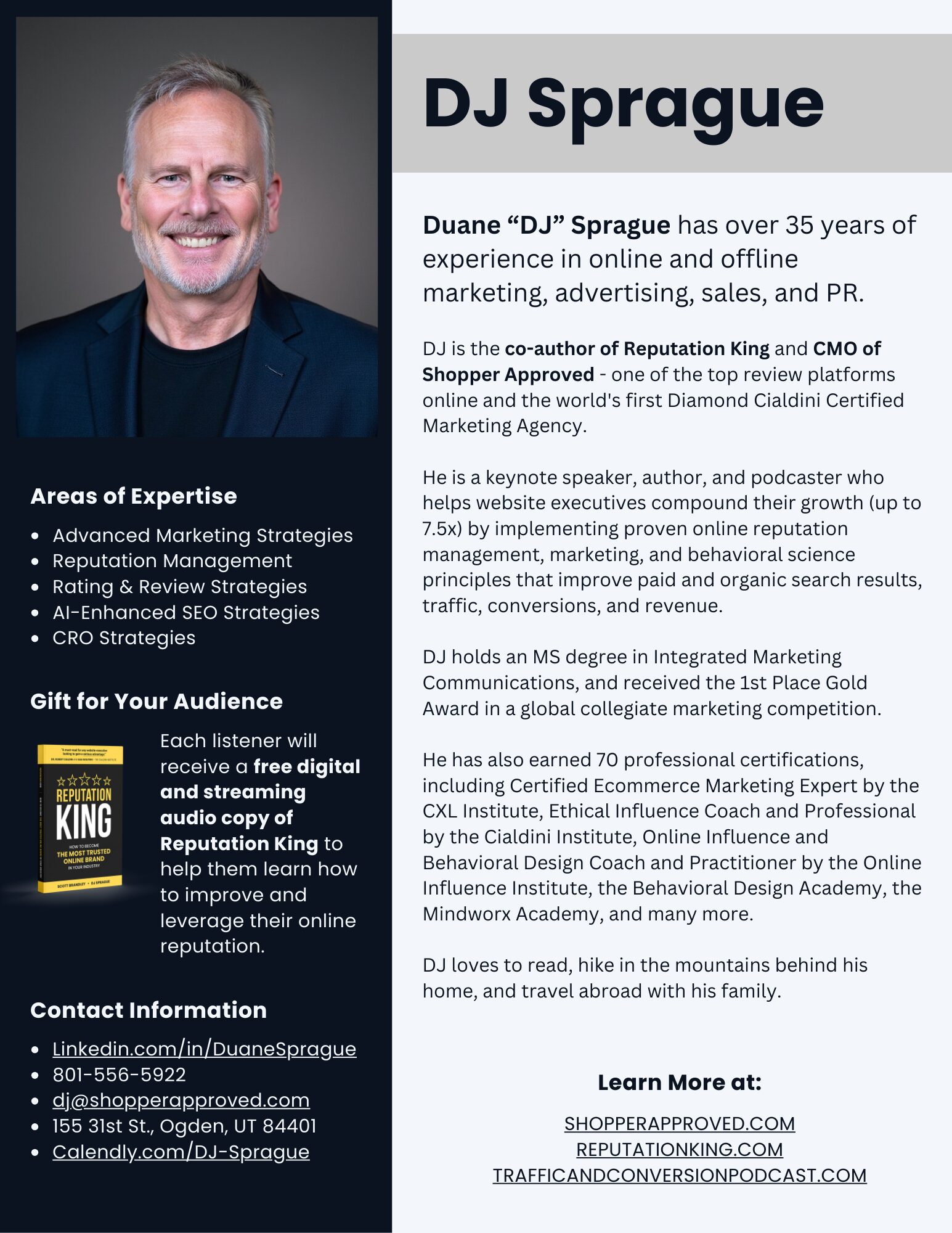 Duane Sprage bio